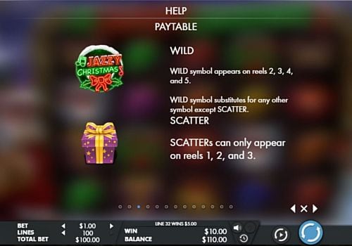 Описание Wild и Scatter в слоте Jazzy Christmas